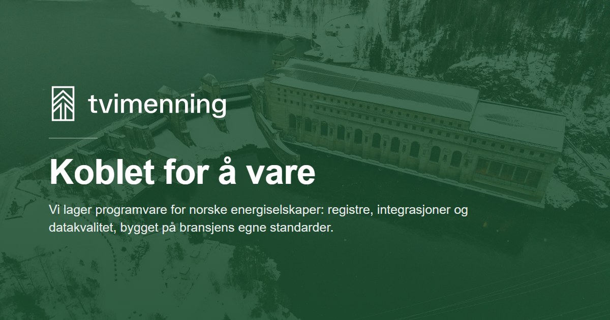 Forhåndsvisningen, der dukker op, når nogen indsætter et link til tvimenning.no i en chat eller et opslag.