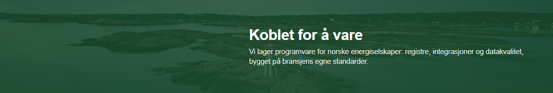 Virksomhedens bannerbillede på LinkedIn. Indholdet ligger til højre for profilbilledet, som lægger sig over nederste venstre hjørne.