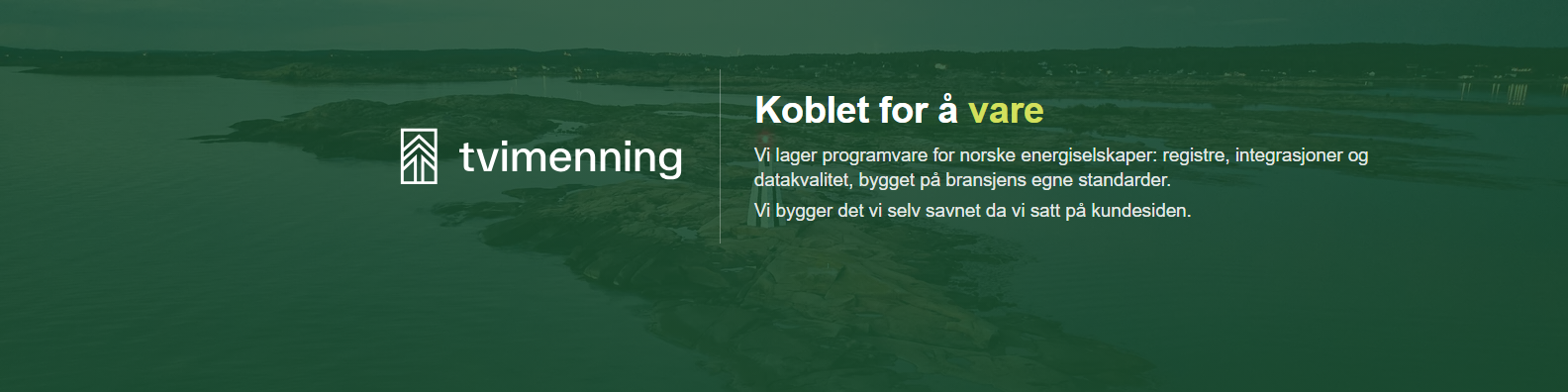 Forsidebillede til din egen LinkedIn-profil. Logoet er synligt her, modsat på firmabanneret - på en personlig profil er avataren et ansigt, og så mangler fladen ellers en afsender.